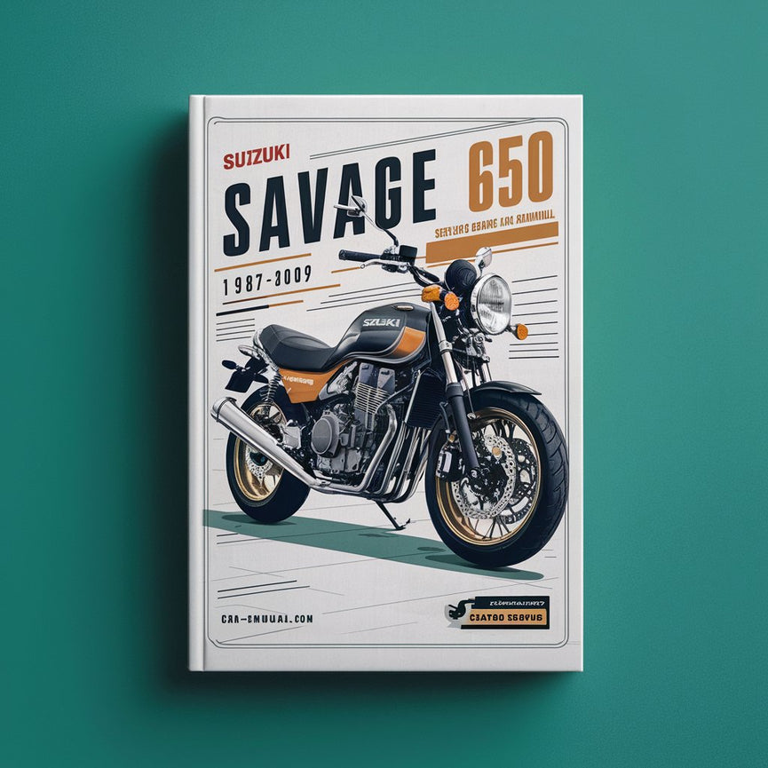 Manual de reparación y servicio del taller de Suzuki Savage 650 1987-2009