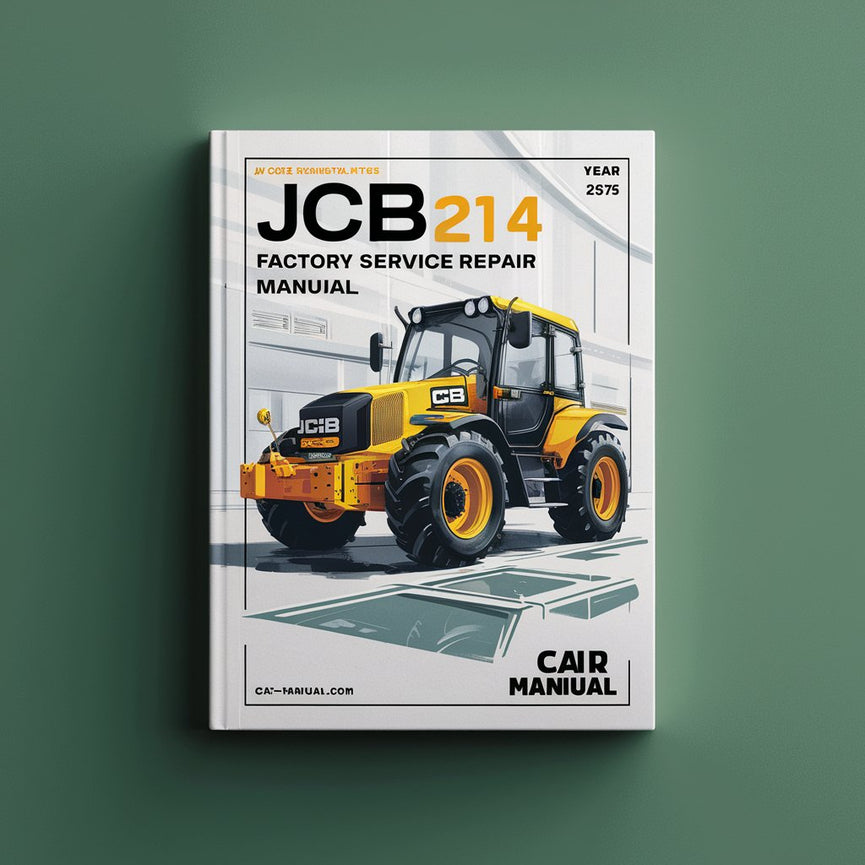 Manuel de réparation et d'entretien d'usine JCB 214