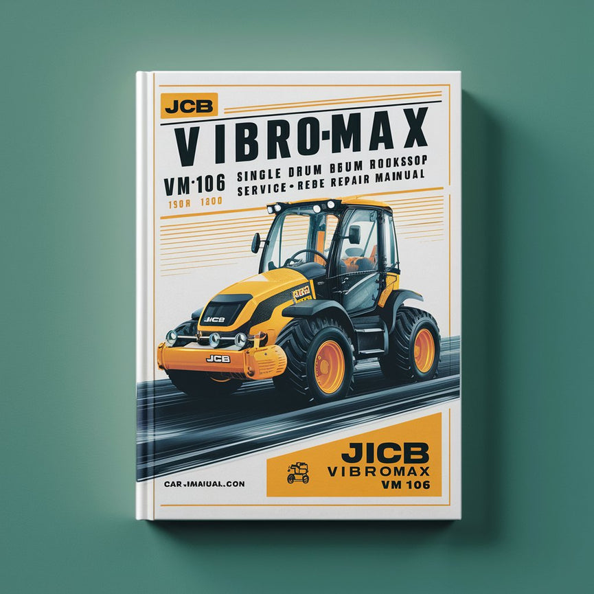 Manuel de réparation et d'entretien du rouleau compresseur monocylindre JCB Vibromax VM106 VM 106