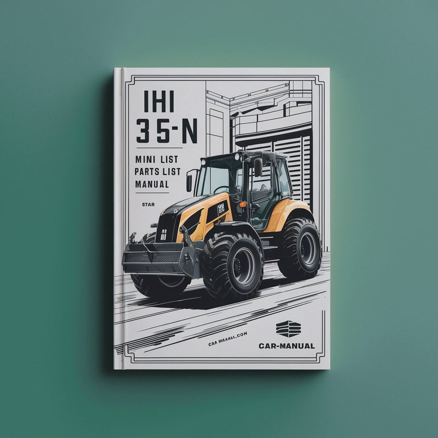 IHI 35N Mini Excavator Parts List Manual