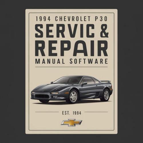 1994 Chevrolet P30 Service & Repair Manual Software PDF Download