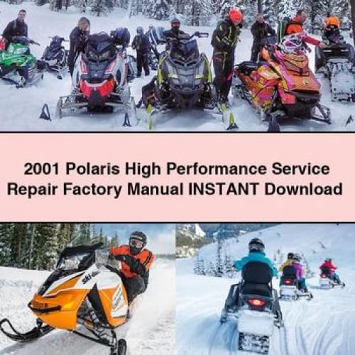 2001 Polaris High Performance Service Repair Factory Manual Instant Download PDF