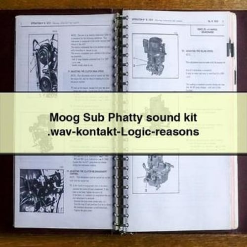 Moog Sub Phatty sound kit .wav-kontakt-Logic-reasons