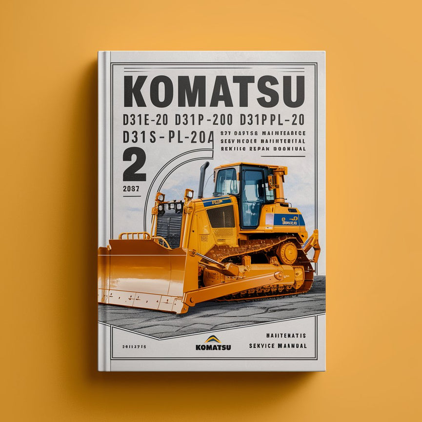 Komatsu D31E-20 D31P-20 D31PL-20 D31PLL-20 D31P-20A D31S-20 D31Q-20 D37E-5 D37P-5A Bulldozer 2 Manual Set Operations Maintenance & Industrial Service Repair Workshop Manual