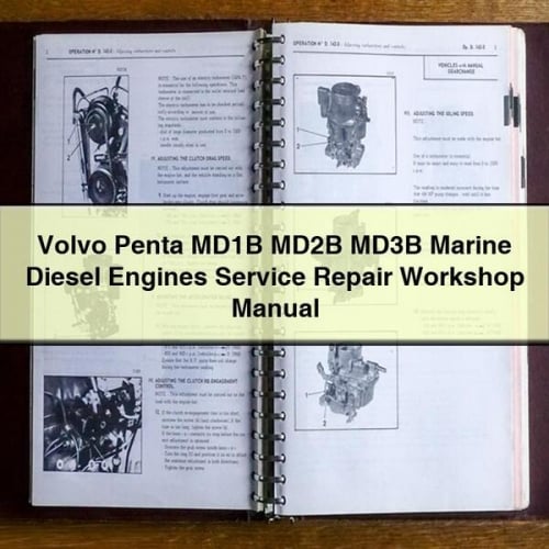 Volvo Penta MD1B MD2B MD3B Marine Diesel Engines Service Repair Workshop Manual Download PDF