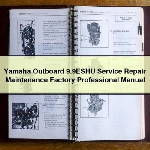 Yamaha Outboard 9.9ESHU Service Repair Maintenance Factory Professional Manual PDF Download