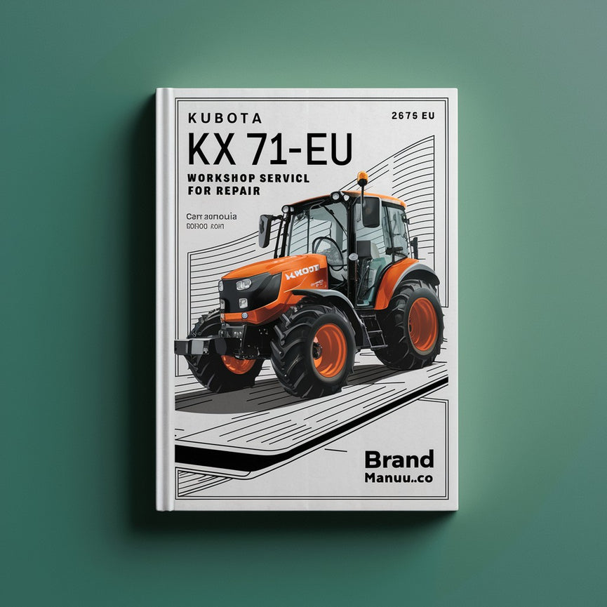 Manual de servicio y taller para reparación de Kubota KX 71-3EU