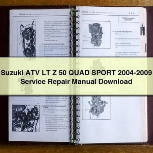 Suzuki ATV LT Z 50 QUAD SPORT 2004-2009 Service Repair Manual Download PDF