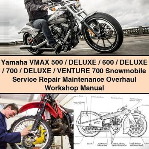 Yamaha VMAX 500 / DELUXE / 600 / DELUXE / 700 / DELUXE / Venture 700 Snowmobile Service Repair Maintenance Overhaul Workshop Manual PDF Download