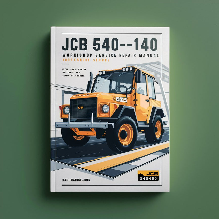 Manual de reparación y servicio del taller JCB 540-140 SN 1186000 en adelante