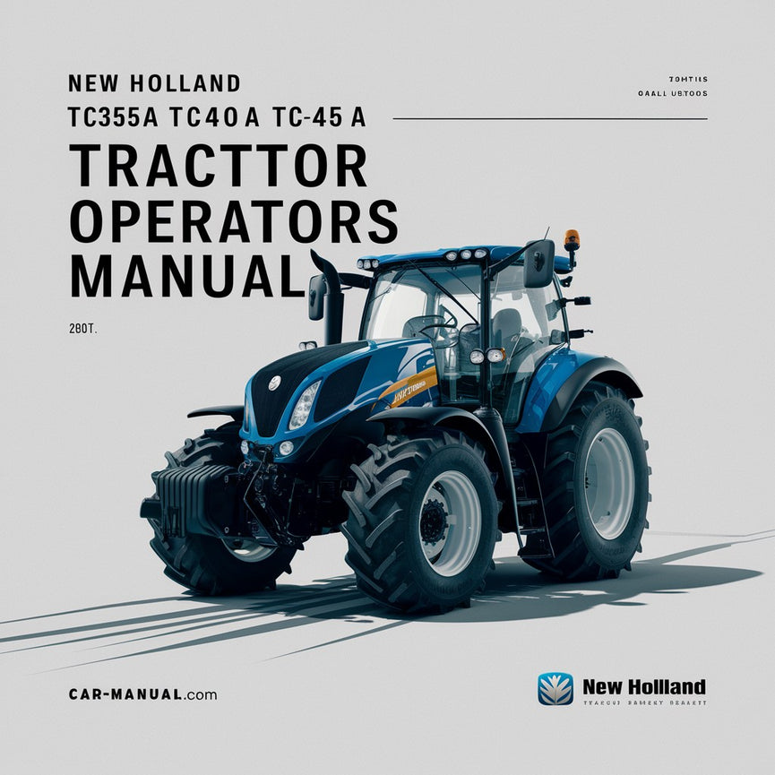 New Holland Tc35a Tc40a Tc45a Tractor Operators Manual