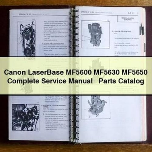 Canon LaserBase MF5600 MF5630 MF5650 Complete Service Manual + Parts Catalog PDF Download