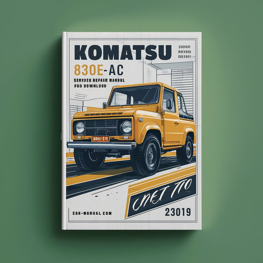 Manual de servicio y reparación de Komatsu 830E-1AC A30109 - A30140