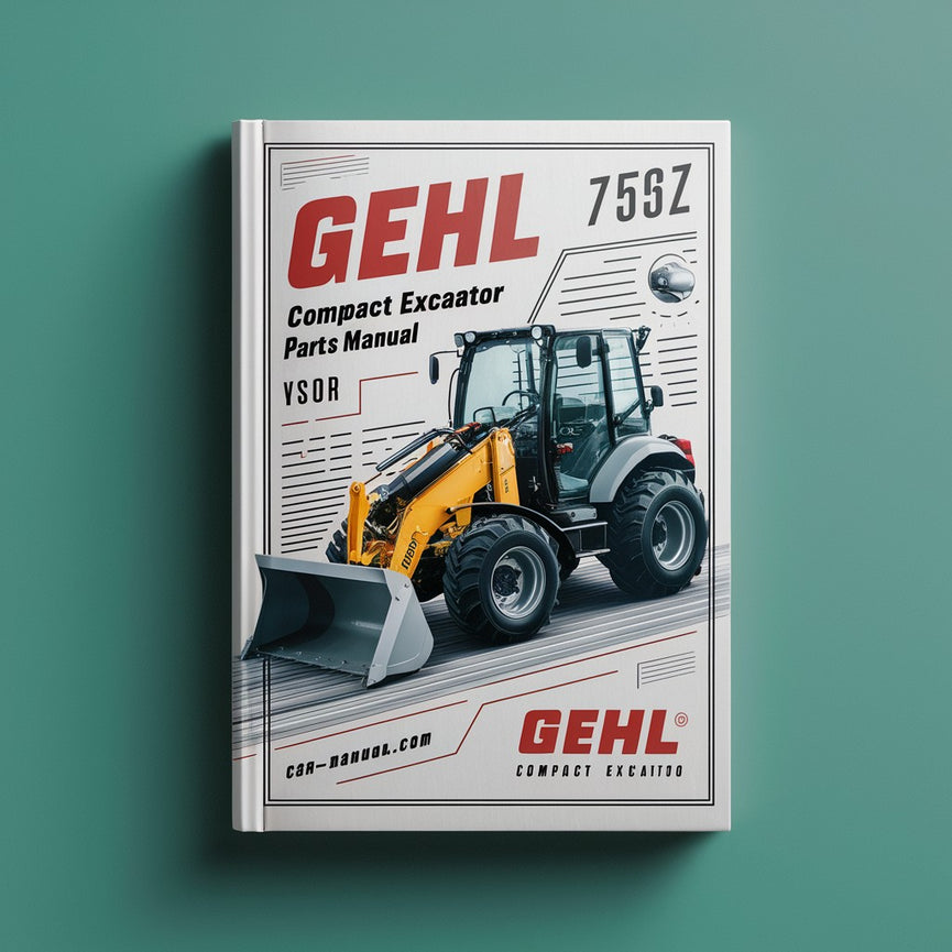 Manual de piezas de la excavadora compacta Gehl 753Z