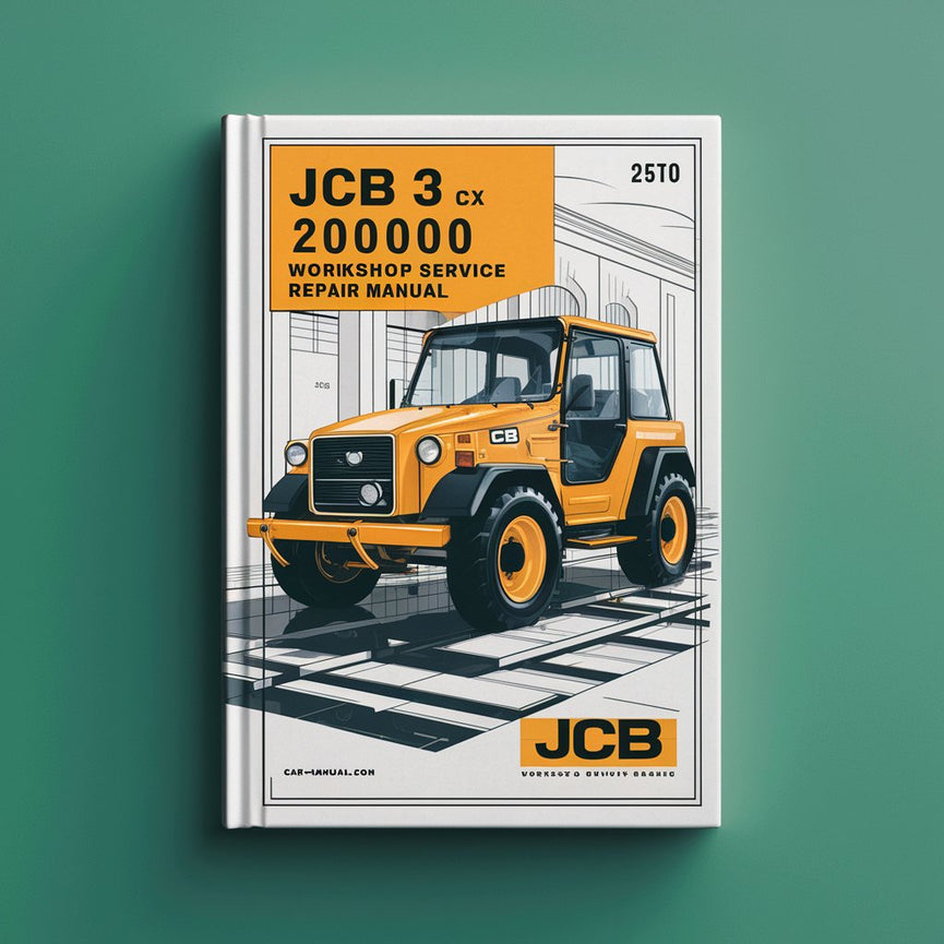 Manual de reparación y servicio del taller JCB 3 CX 15 2000000 en adelante