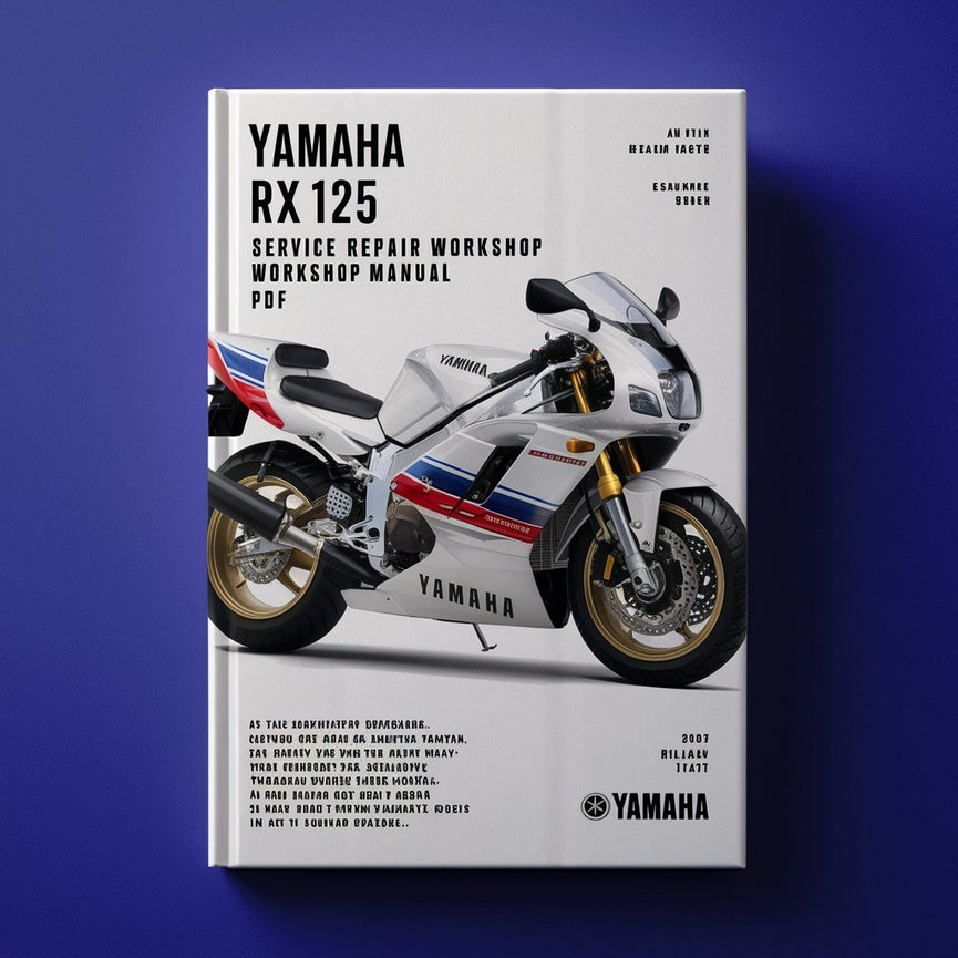 Télécharger le manuel d'atelier de réparation et d'entretien Yamaha RX125 RX 125 PDF