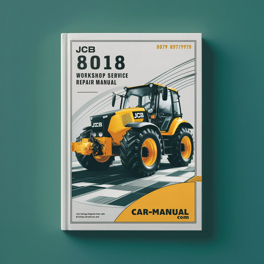 Manual de reparación y servicio del taller JCB 8018 897000-897999