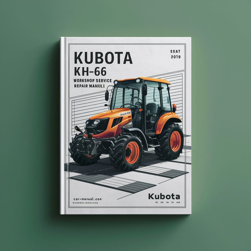 Manuel de réparation et d'entretien d'atelier Kubota KH66 KH-66