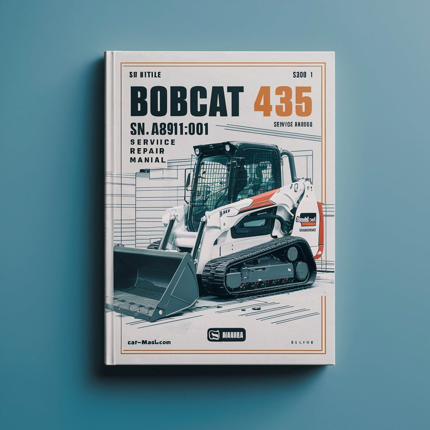 Manual de servicio y reparación de excavadoras BOBCAT 435 SN AA8911001 y superiores