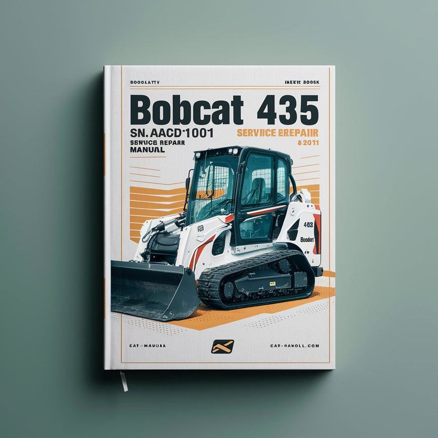 Manual de servicio y reparación de excavadoras BOBCAT 435 SN AACD11001 y superiores