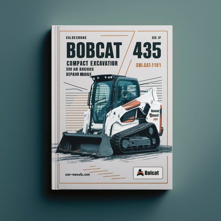 Manuel de réparation et d'entretien de la pelle compacte BOBCAT 435 SN AA8A11001 et versions ultérieures