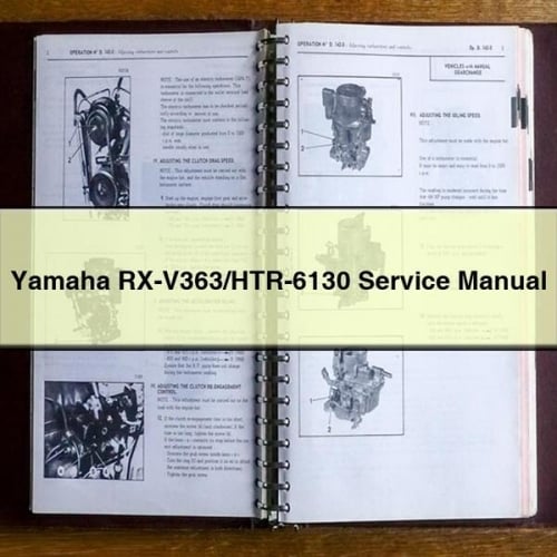 Manuel d'entretien Yamaha RX-V363/HTR-6130 Télécharger PDF