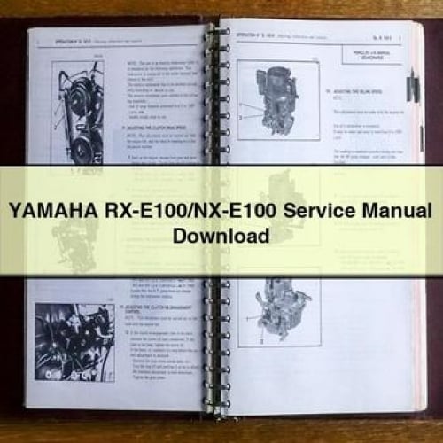 Manuel d'entretien Yamaha RX-E100/NX-E100 Télécharger PDF