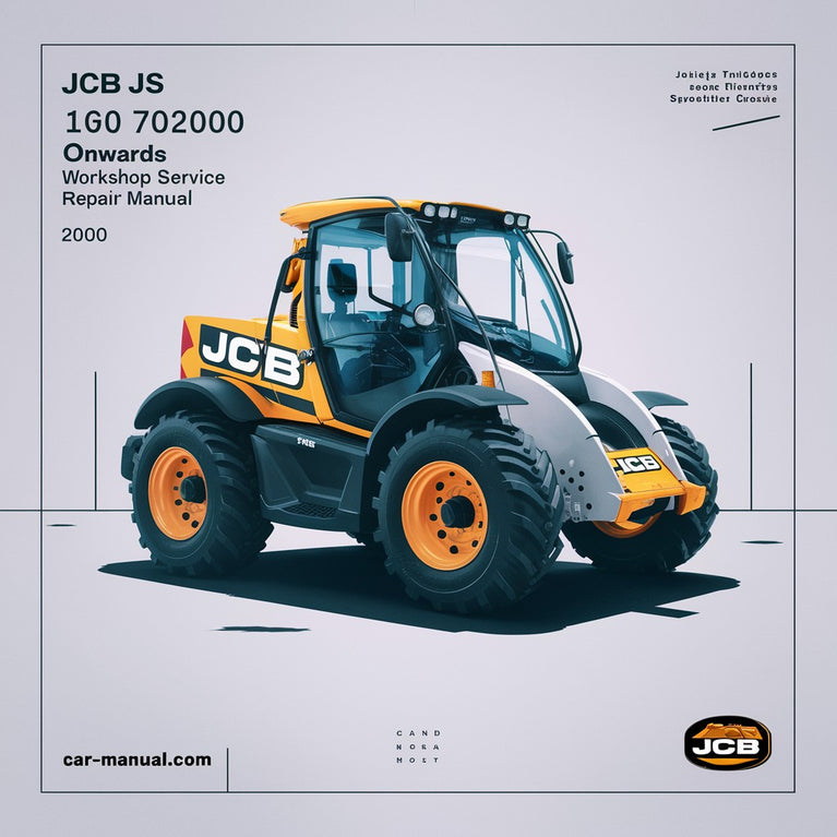 Manual de reparación y servicio del taller JCB JS 160 702000 en adelante