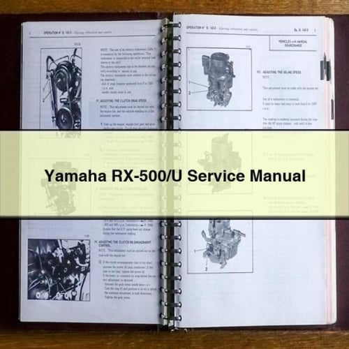 Téléchargement PDF du manuel d'entretien de la Yamaha RX-500/U