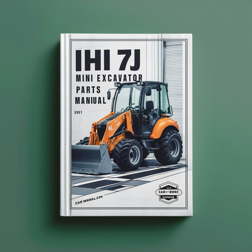 Manual de piezas de la miniexcavadora IhI 7j