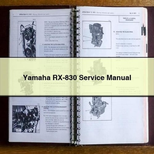 Téléchargement PDF du manuel d'entretien de la Yamaha RX-830