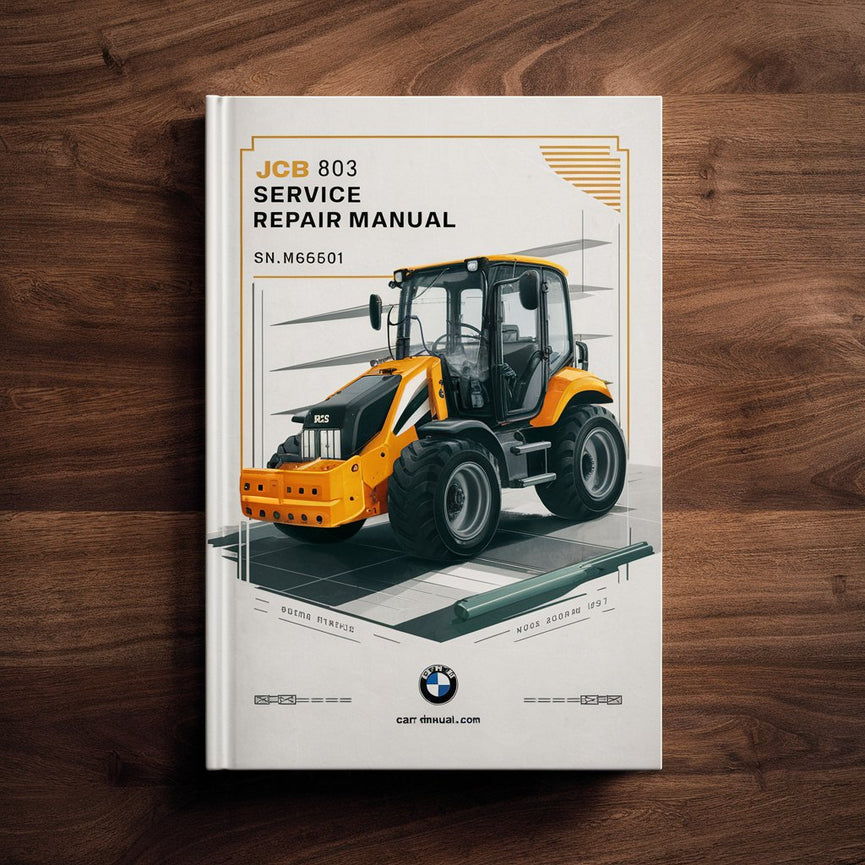 Manual de reparación y servicio de la miniexcavadora JCB 803 SN M665001 ON