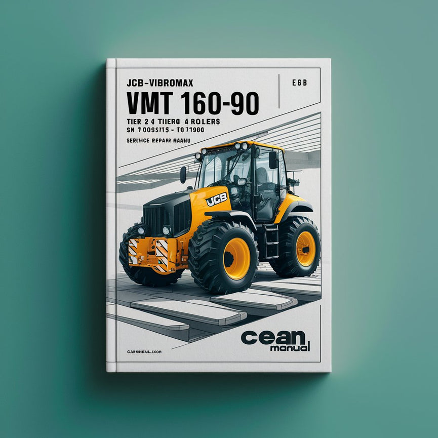 Manuel de réparation et d'entretien des rouleaux JCB-VIBROMAX VMT 160-90 Tier 2 et Tier 4 SN 1700515 à 1701469