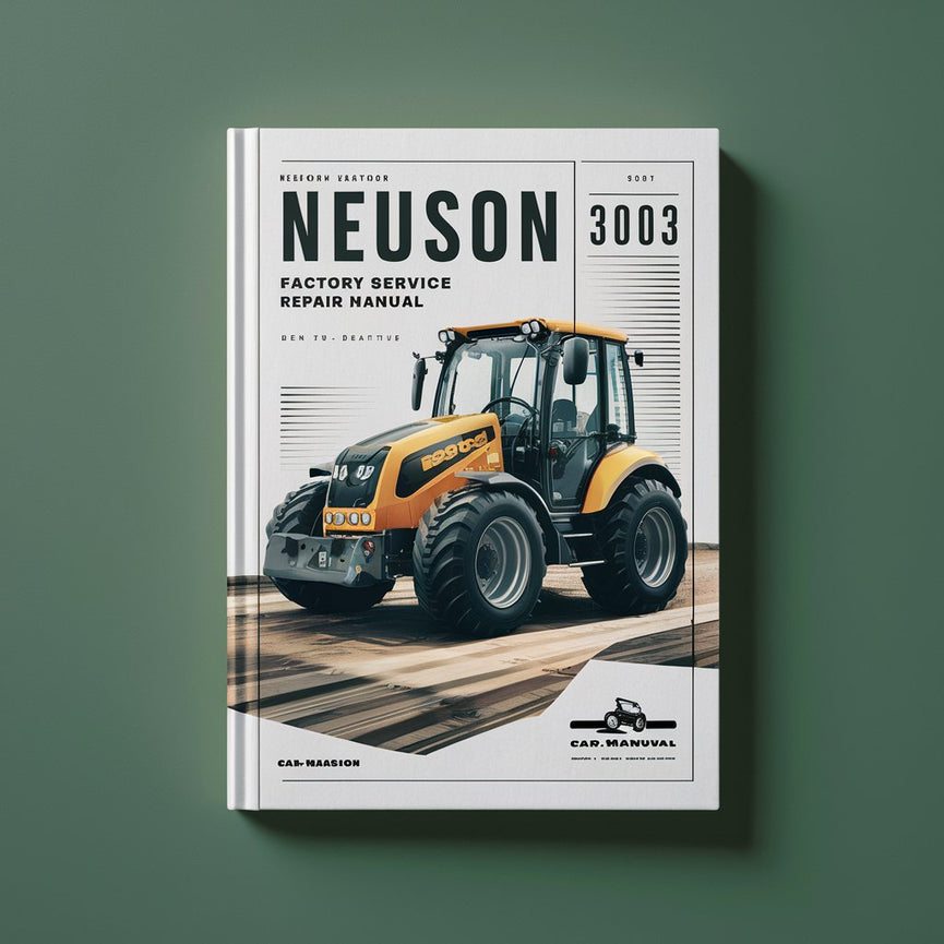 Manual de reparación y servicio de fábrica de la excavadora compacta Neuson 3003