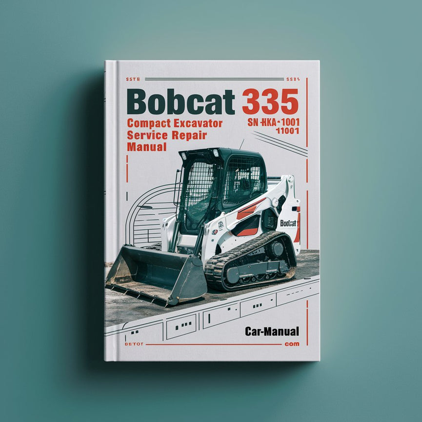 Manual de servicio y reparación de excavadoras compactas BOBCAT 335 SN A9KA11001 y superiores