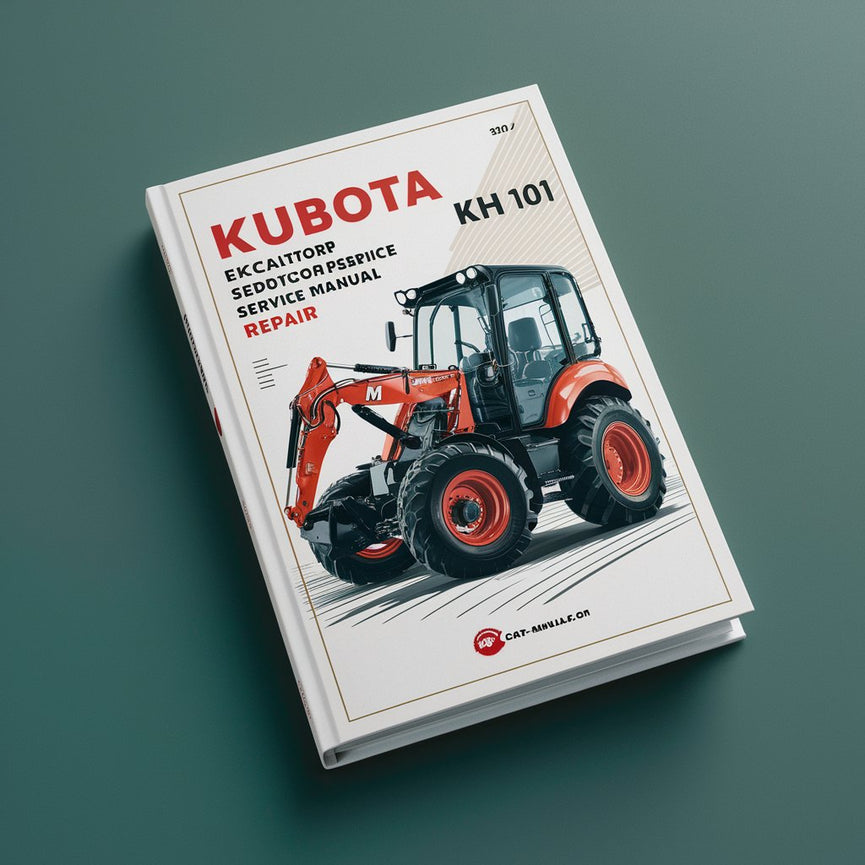 Manual de servicio y reparación del taller de la excavadora Kubota KH 101