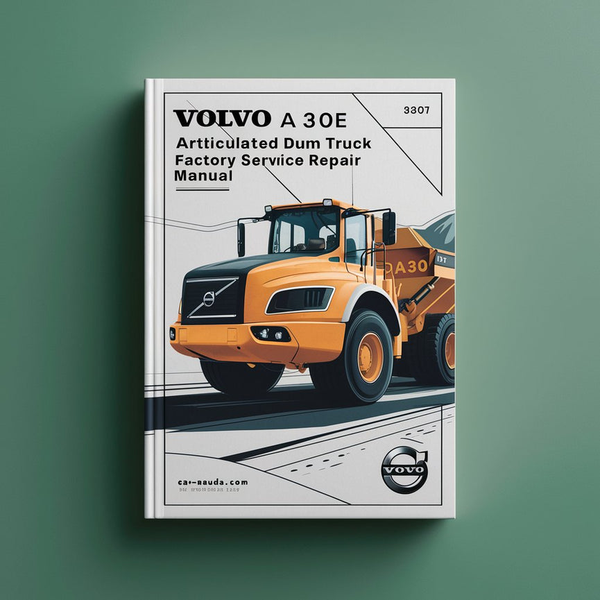 Manuel de réparation et d'entretien d'usine du camion à benne basculante articulé Volvo A30E