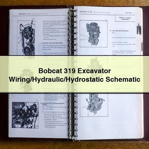 Bobcat 319 Excavator Wiring/Hydraulic/Hydrostatic Schematic