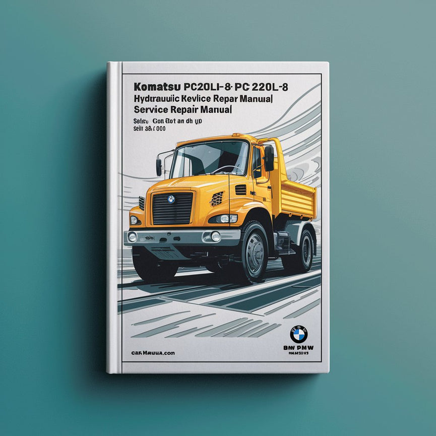 Manual de servicio y reparación de la excavadora hidráulica Komatsu PC200LL-8 PC220LL-8 (número de serie: A87001 y superiores)