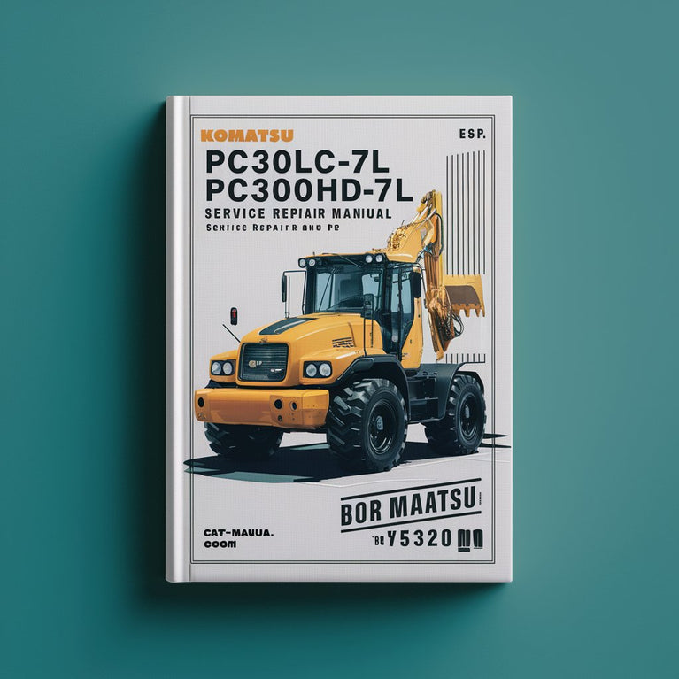 Manual de servicio y reparación de la excavadora hidráulica Komatsu PC300LC-7L PC300HD-7L (número de serie: A85001 y posteriores)