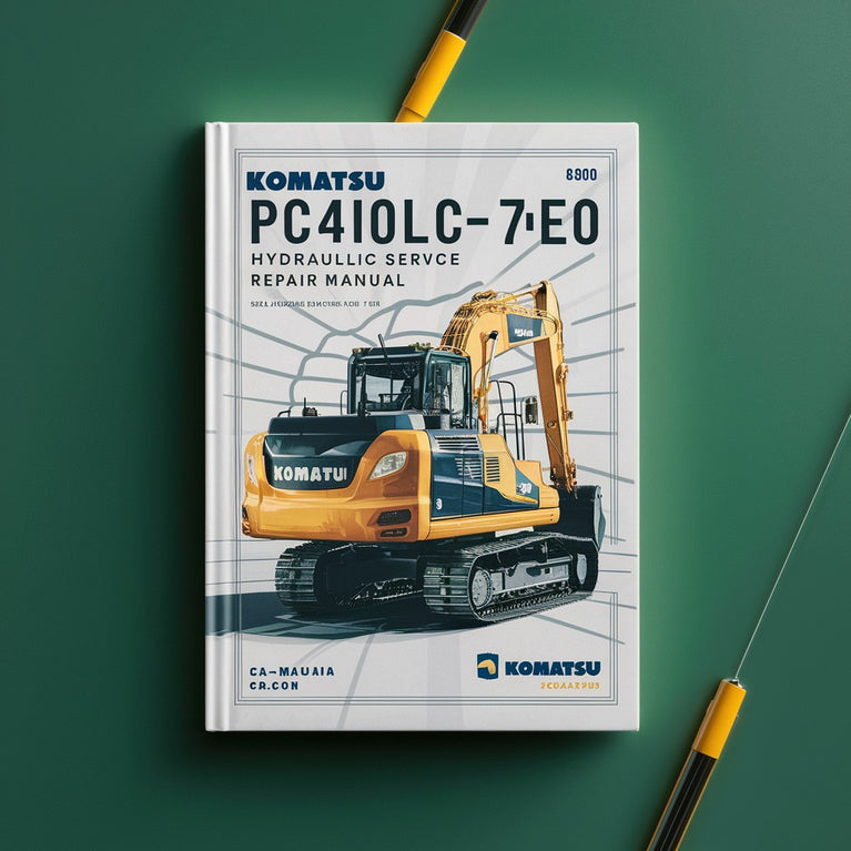 Manual de servicio y reparación de la excavadora hidráulica Komatsu PC400LC-7E0 (número de serie: A87001 y posteriores)