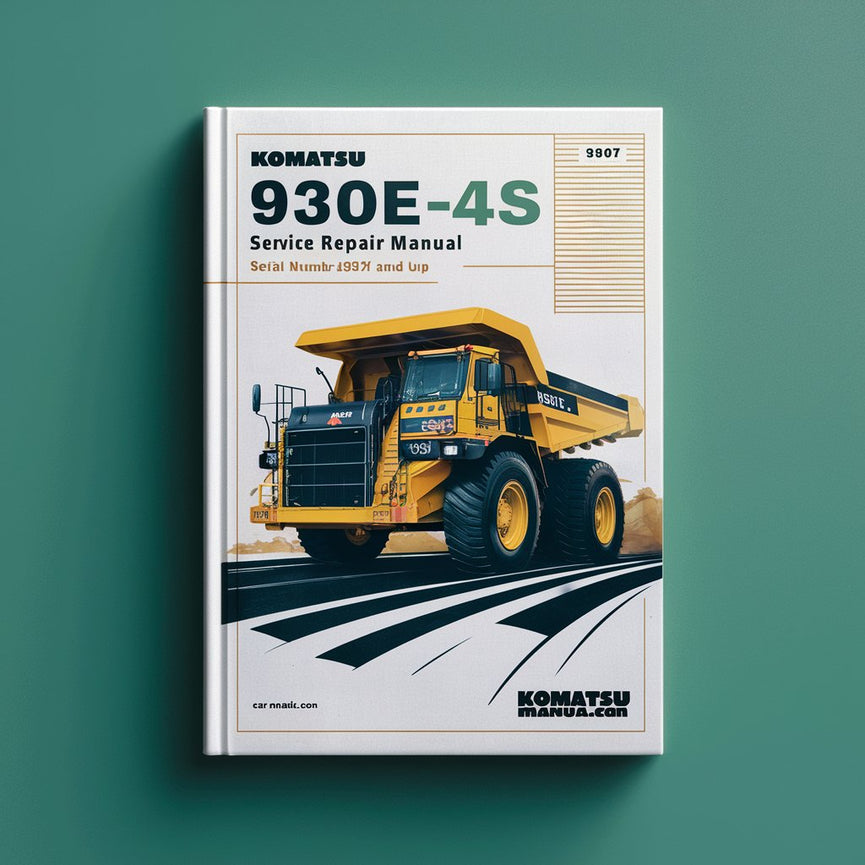 Manual de servicio y reparación del camión volquete Komatsu 930E-4SE (número de serie: A30587 y superiores)