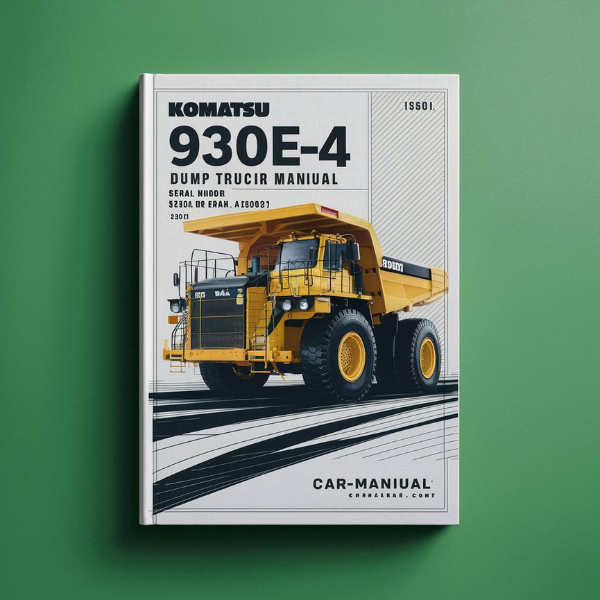 Manual de servicio y reparación del camión volquete Komatsu 930E-4 (número de serie: A30601 - A30692)