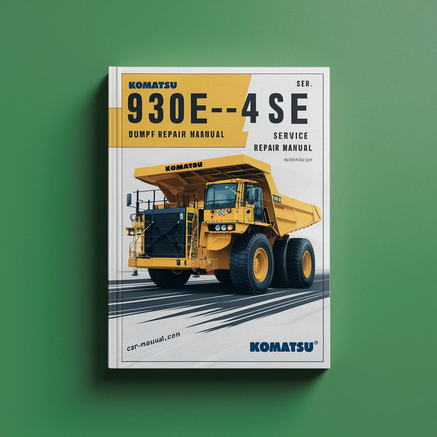 Manual de servicio y reparación del camión volquete Komatsu 930E-4SE (número de serie: A30769 y superiores)