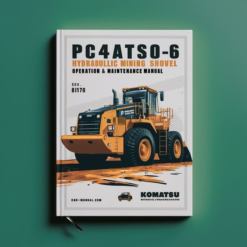 Manual de operación y mantenimiento de la pala minera hidráulica Komatsu PC4000-6 (Número de serie: 8170)