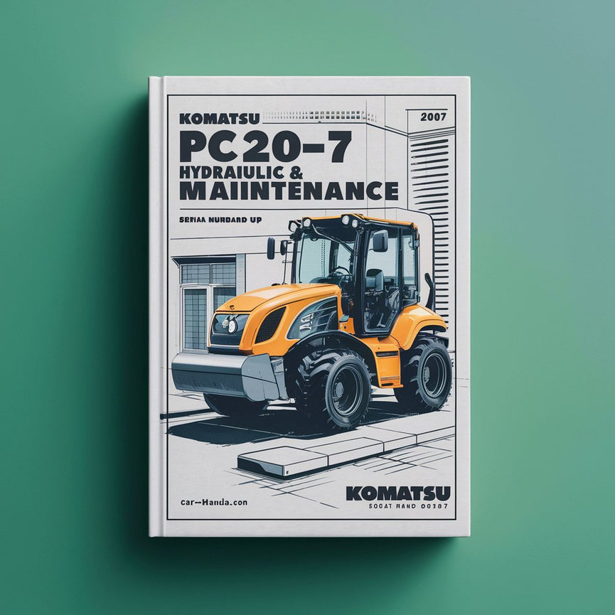 Manual de operación y mantenimiento de la excavadora hidráulica Komatsu PC20-7 (número de serie: 35001 y posteriores)