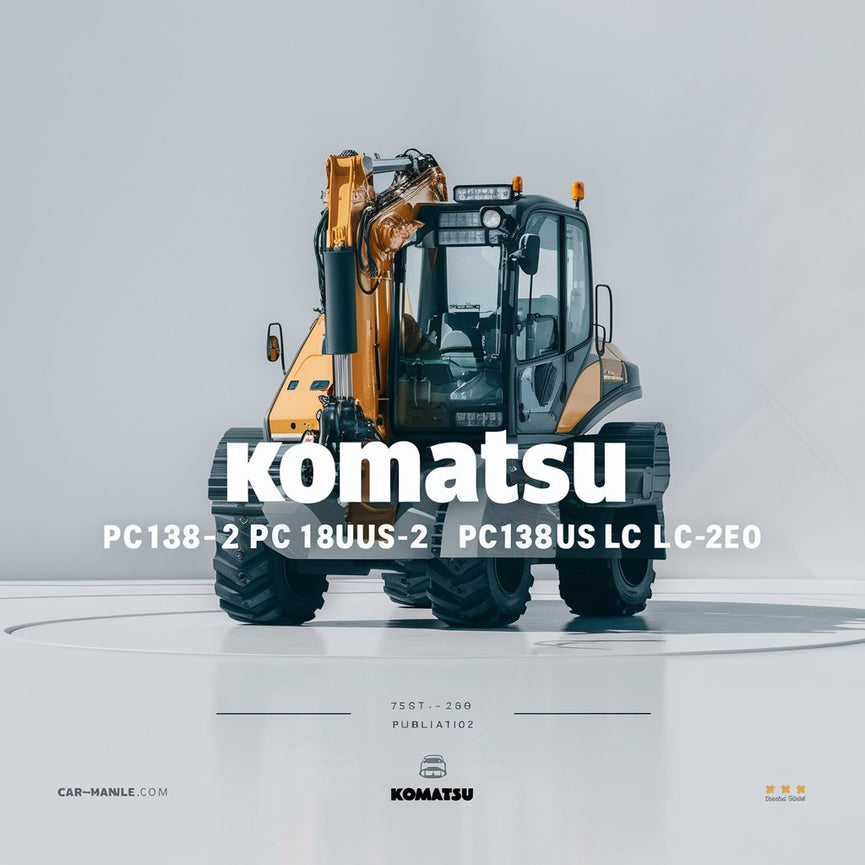 Manual de servicio y reparación de excavadoras hidráulicas Komatsu PC128US-2 PC138US-2 PC138USLC-2E0