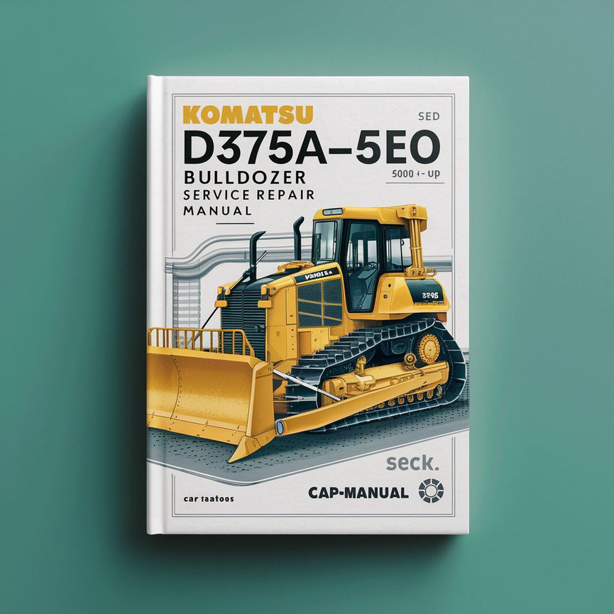 Manual de servicio y reparación de la excavadora Komatsu D375A-5E0 (número de serie: 50001 y posteriores)