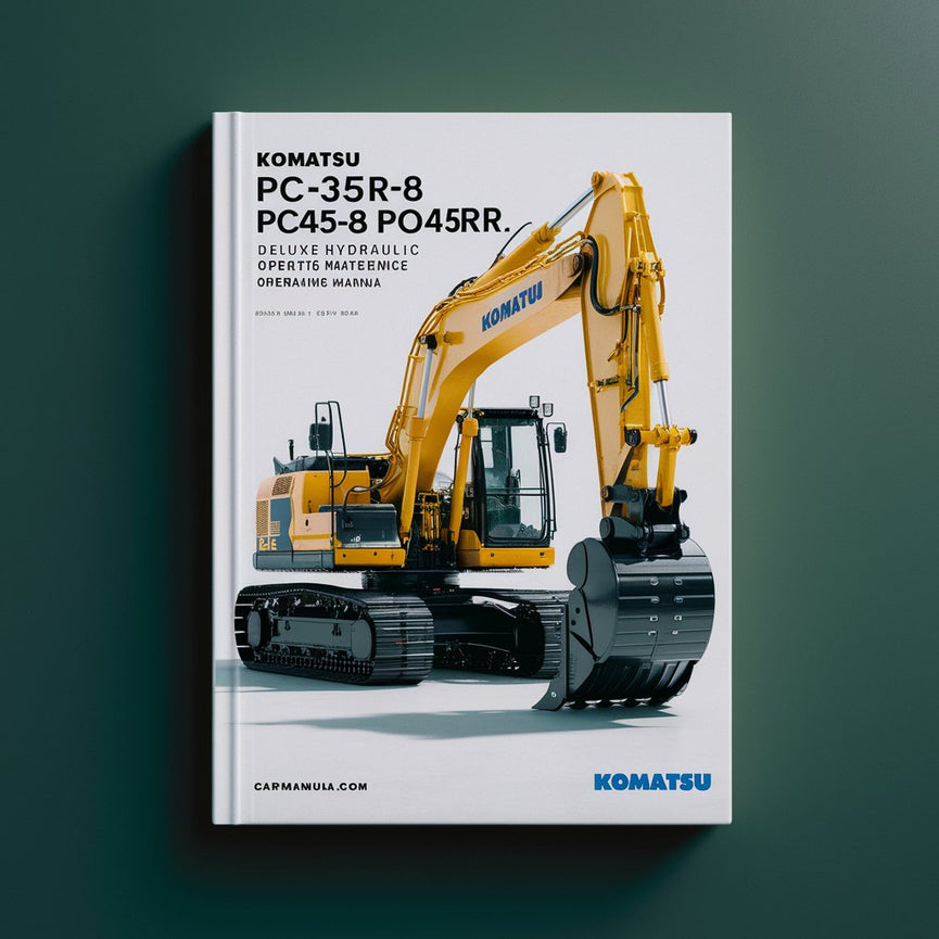 Manual de operación y mantenimiento de la excavadora hidráulica de lujo Komatsu PC35R-8 PC45R-8