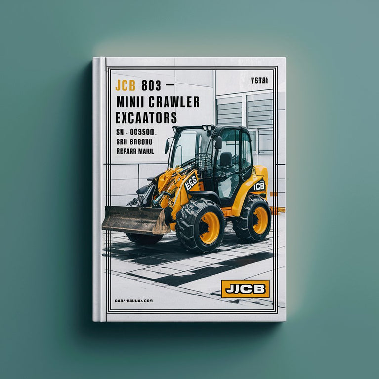 Manual de reparación y servicio de miniexcavadoras sobre cadenas JCB 803 SN 0665001-0665736